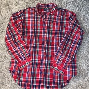 Plaid button down